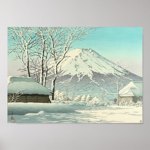 Clearing after Snow at Oshiono _ Hasui Kawase Poster