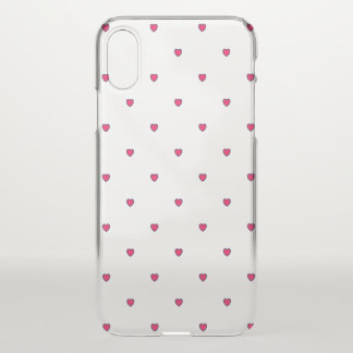 Clearly In Love Pink Hearts Cellphone Case