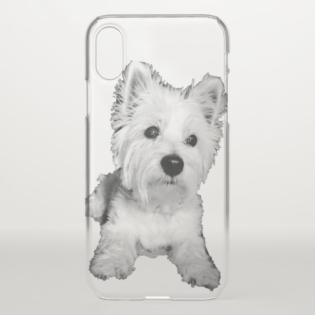 Clearly the best Westie iPhone X case (Back)