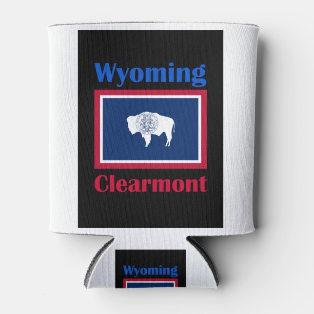 Clearmont Wyoming Can Cooler (Front)