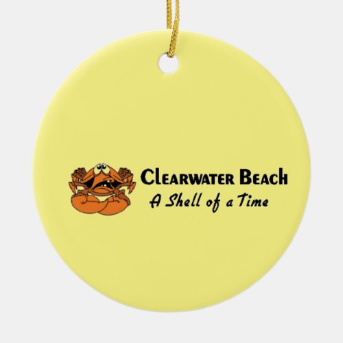 Clearwater Beach Crab Ceramic Ornament