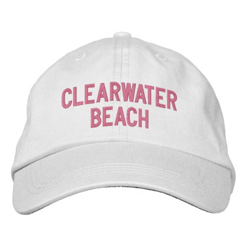 CLEARWATER BEACH EMBROIDERED BASEBALL CAP