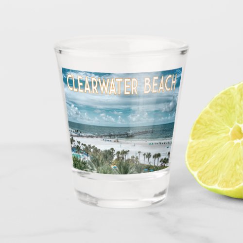 Clearwater Beach Florida beach scene Shot Glass