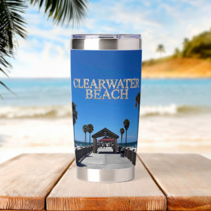 Clearwater Beach Florida Bottle Insulated Tumbler