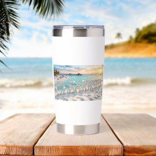 Clearwater Beach Florida Bottle Insulated Tumbler