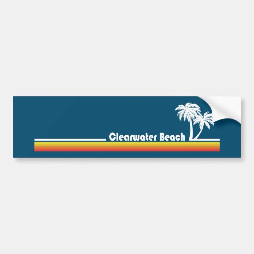 Clearwater Beach Florida Bumper Sticker