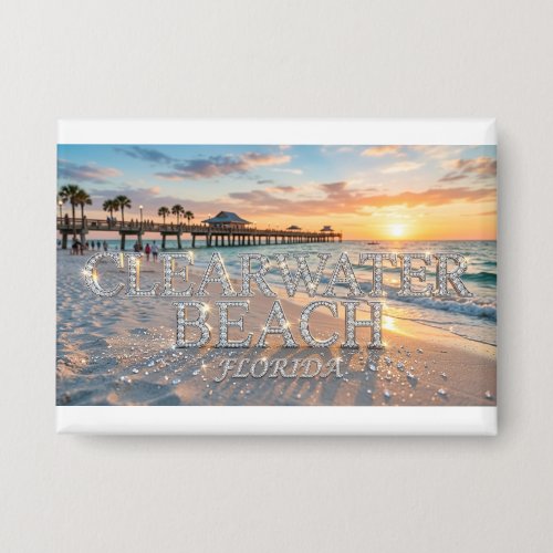 Clearwater Beach Florida Button