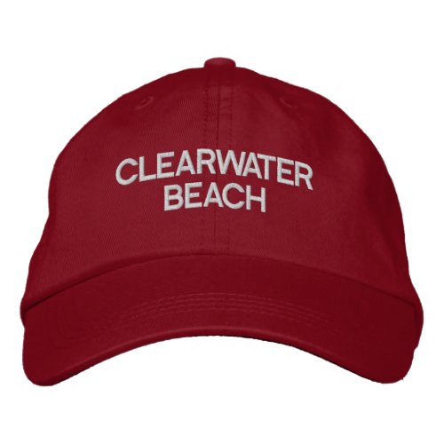 Clearwater Beach Florida Embroidered Baseball Hat