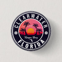 Clearwater Beach Florida Retro Sunset Souvenirs