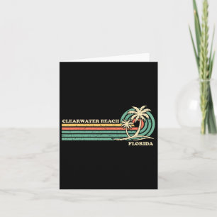 Clearwater Beach Florida Summer Vintage Family Vac Card