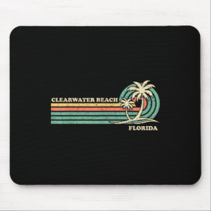 Clearwater Beach Florida Summer Vintage Family Vac Mouse Pad