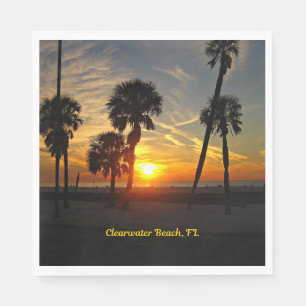 Clearwater Beach, Florida Sunset Napkins