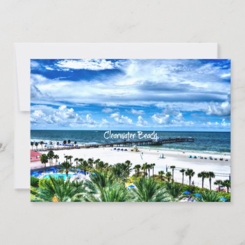 Clearwater Beach Florida vacation destination Card