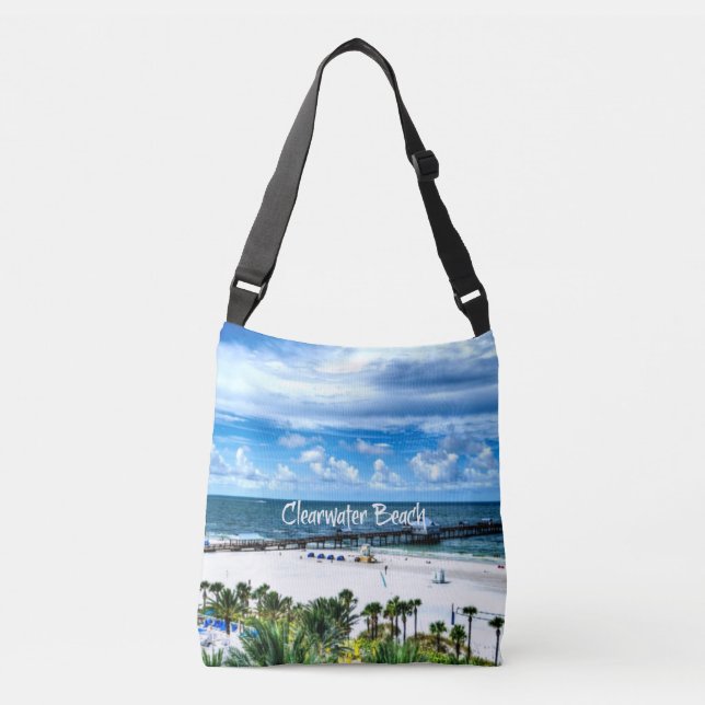 Clearwater Beach, Florida, vacation destination, Crossbody Bag (Front)