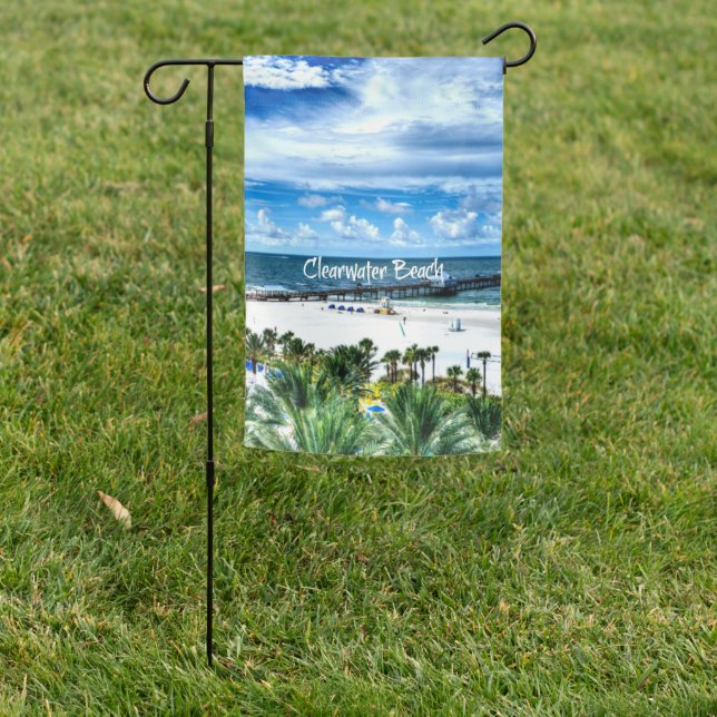 Clearwater Beach, Florida, vacation destination Garden Flag (In SItu)