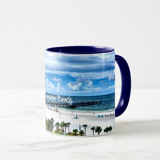 Clearwater Beach, Florida, vacation destination Mug (Front Right)