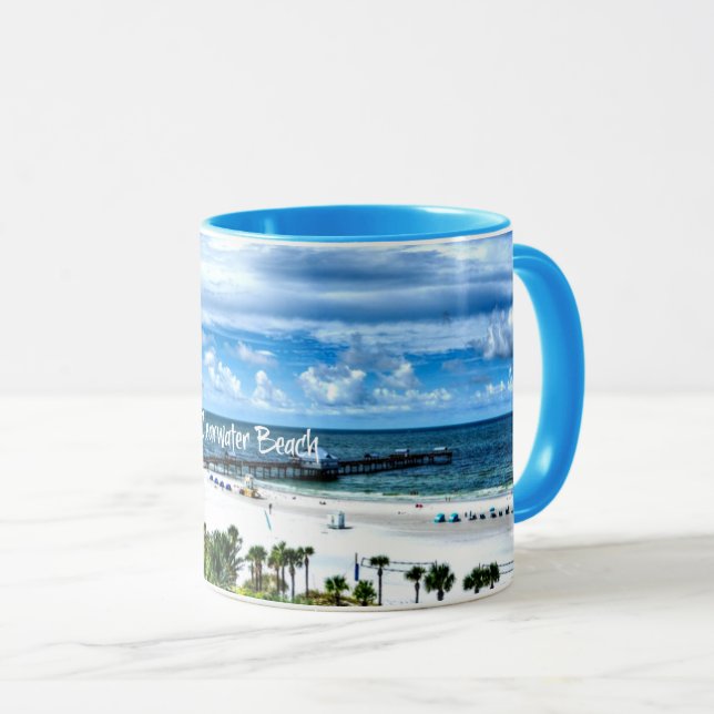Clearwater Beach, Florida, vacation destination Mug (Front Right)