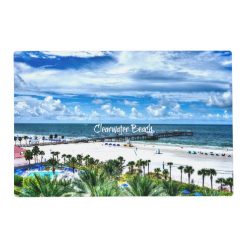 Clearwater Beach Florida vacation destination Placemat