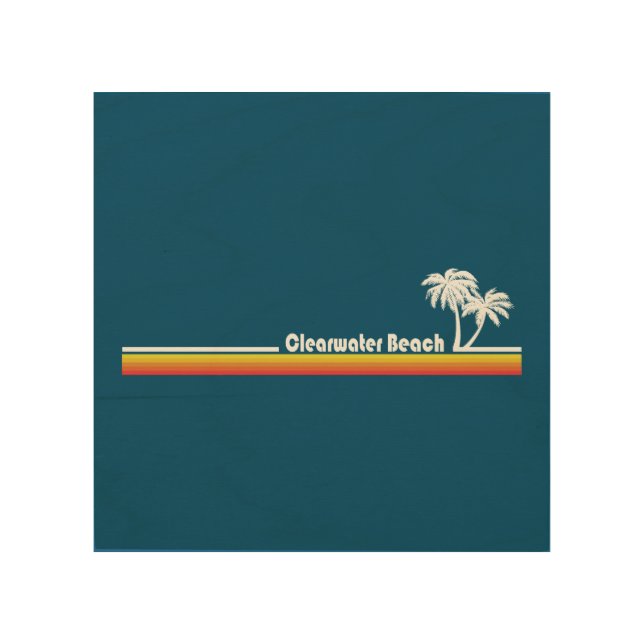 Clearwater Beach Florida Wood Wall Art (Front)
