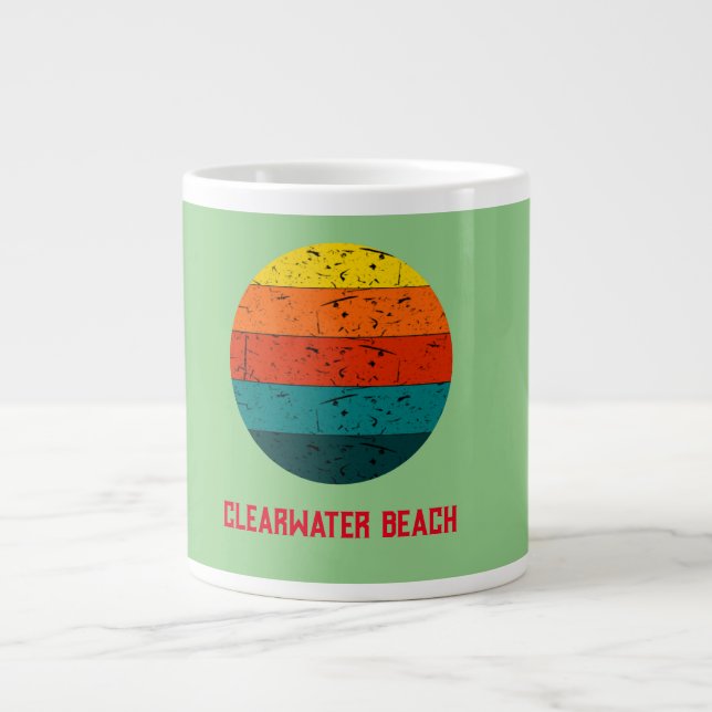 Clearwater Beach Giant Coffee Mug (Front)