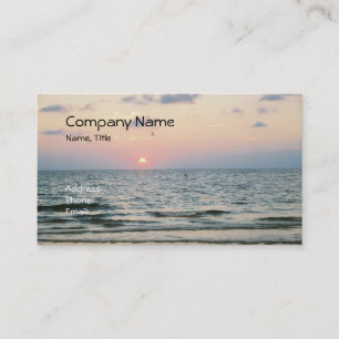 Clearwater Beach Sunset Business Card