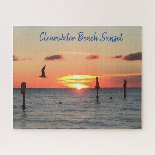 Clearwater Beach Sunset Jigsaw Puzzle