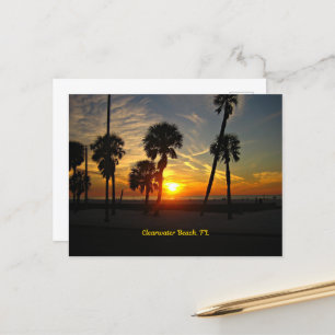 Clearwater Beach Sunset Postcard