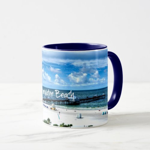 Clearwater Beach Vacation Destination Mug
