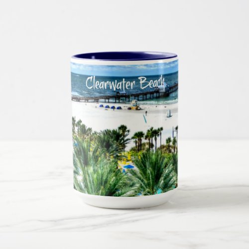 Clearwater Beach Vacation Destination Mug