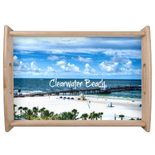 Clearwater Beach, Vacation Destination Serving Tray