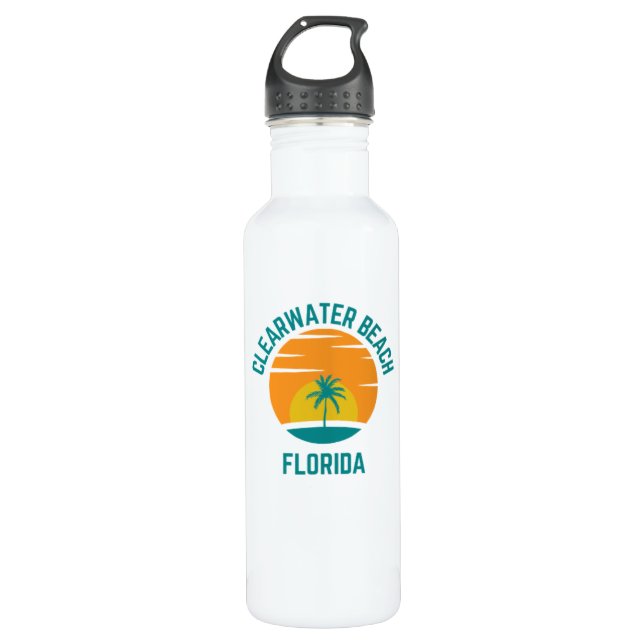 Clearwater Beach Water Bottle (Front)