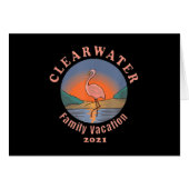 Clearwater Flamingo Vacation 2021 | Funny Flamingo (Front Horizontal)