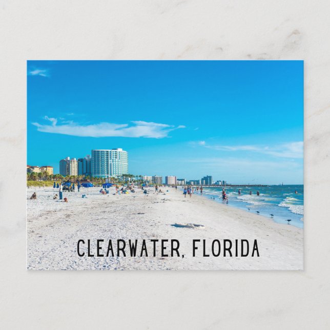 Clearwater Florida Beach Postcard (Front)