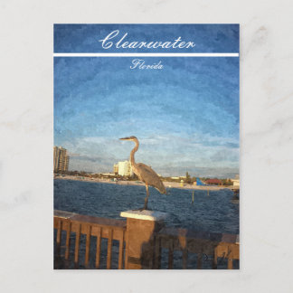Clearwater Florida Beach Scene Postcard