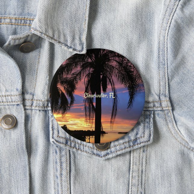 Clearwater, Florida landscape, palm trees, Button (In Situ)