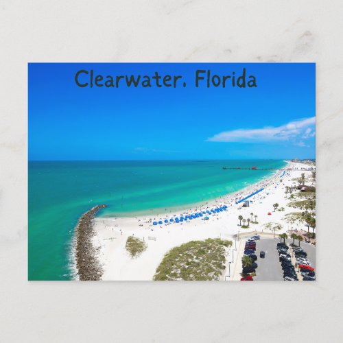clearwater florida souvenir postcard