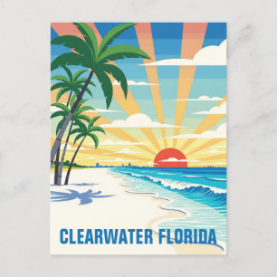 Clearwater Florida Travel Postcard