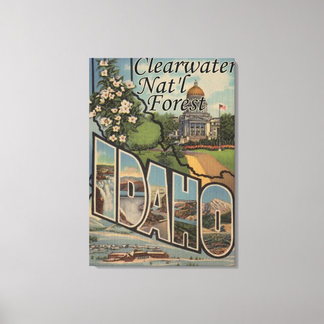 Clearwater Nat'l Forest, Idaho Canvas Print (Front)