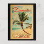 Clearwater Postcard Florida Palm Tree Beach Retro