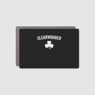 Clearwooder St. Patrick's Baseball Clearwater Phil Car Magnet
