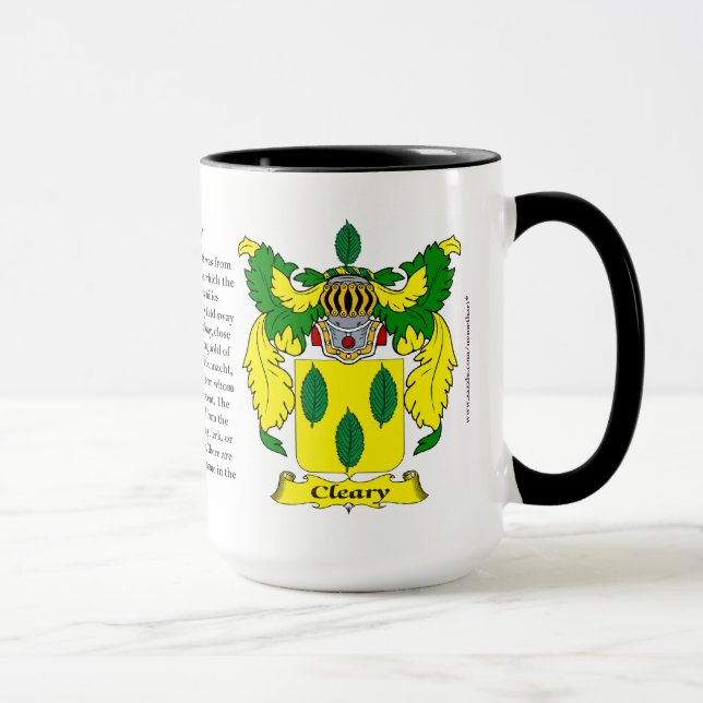 Cleary Family Coat of Arms Mug (Right)