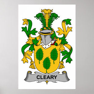 Cleary Family Crest Poster