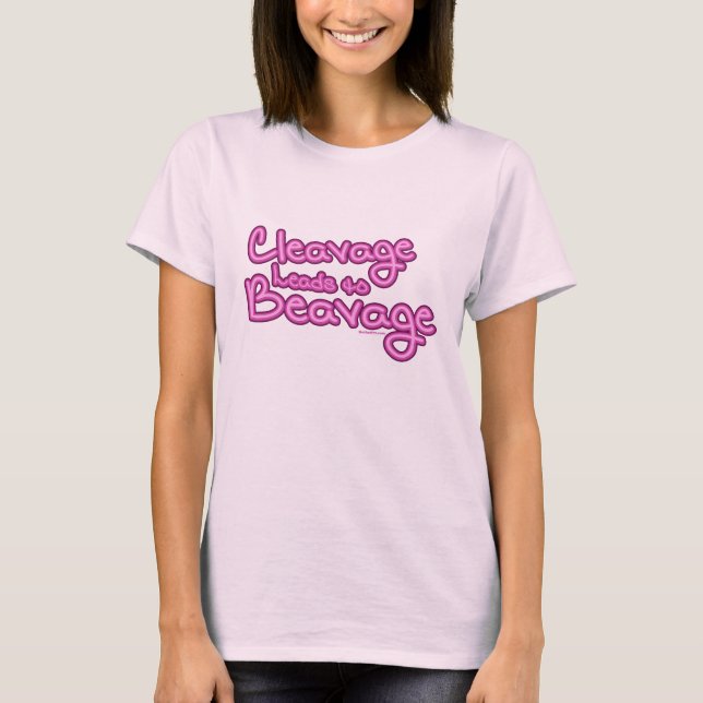 Cleavage Leeds to Beavage T-Shirt (Front)
