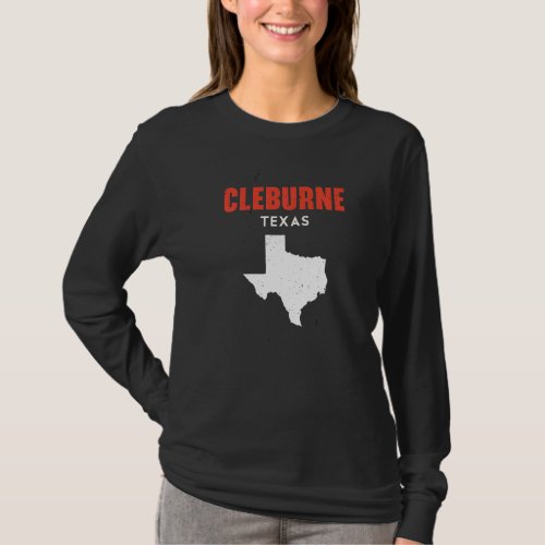 Cleburne Texas USA State America Travel Texan T_Shirt