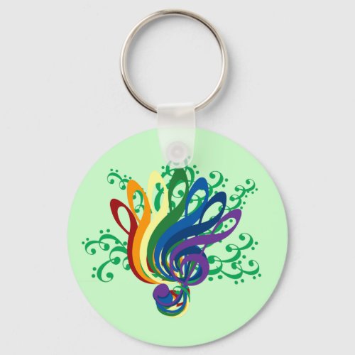 Clef Bouquet Keychain