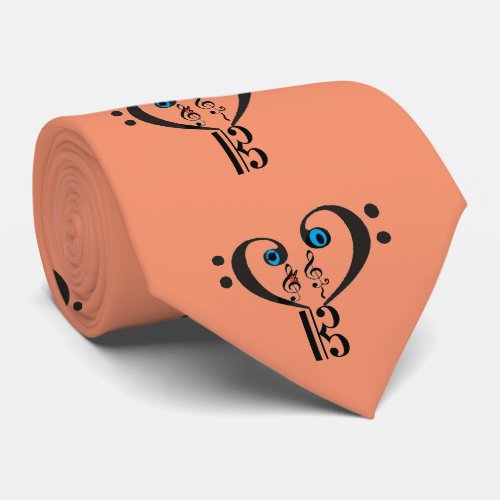 Clef Note Tie_Bass Clef_Treble Clef Neck Tie