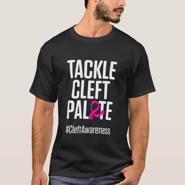 Cleft Palate Lip Support Cleft Strong Awareness T-Shirt (Front)