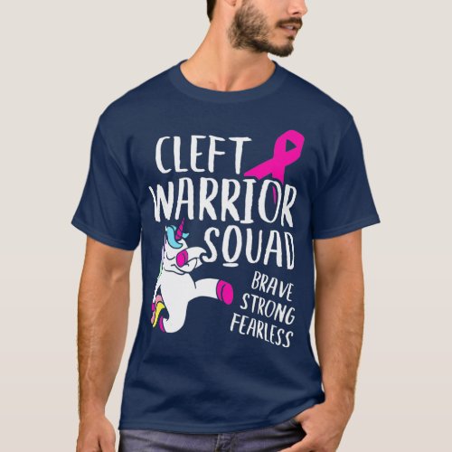 Cleft Palate Lip Warrior Squad Cleft Strong T_Shirt