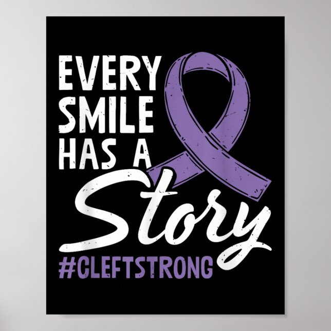 Cleft Strong Cleft Warrior Cleft Craniofacial Awar Poster (Front)