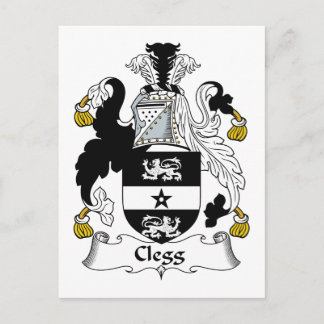 Clegg Family Crest Postcard